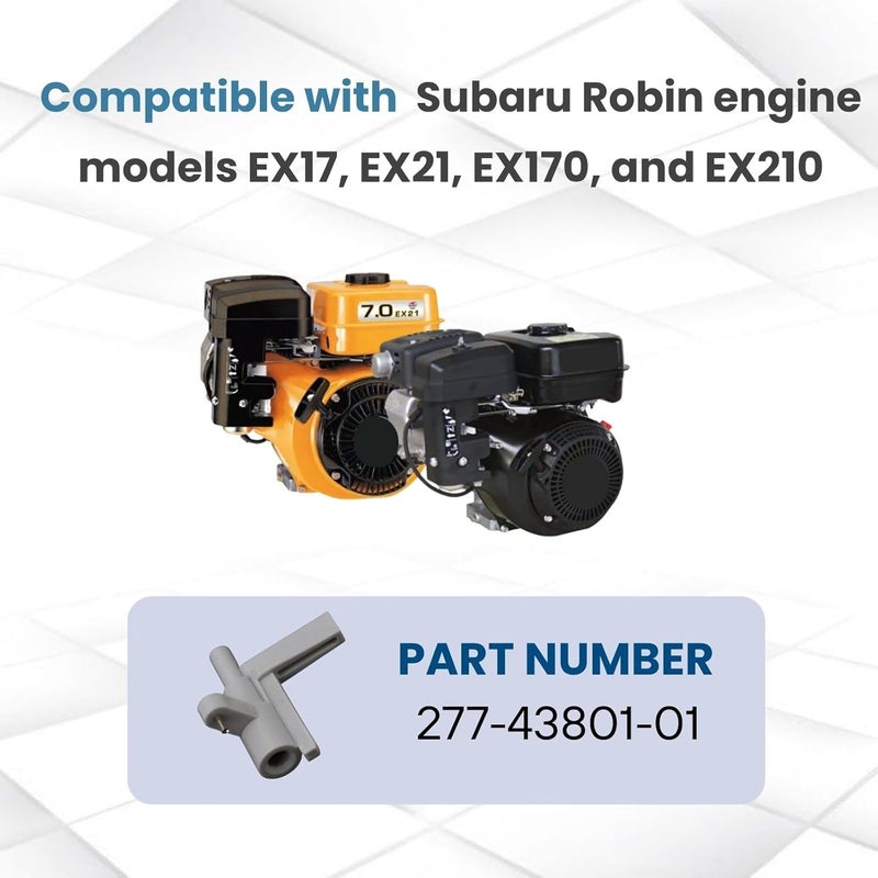 KH866 Choke Lever Suitable for Subaru/Robin EX17, EX21, EX170, EX210 277-43801-01 1PC, White - Image 3